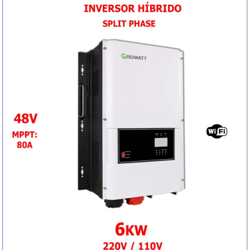 Inversor Híbrido Growatt 6000W/48V