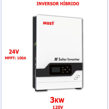Inversor Híbrido Must 3kW / 24V Serie PV18