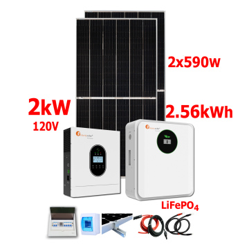 Kit Solar Felicity Solar 2000W con banco de baterías de Litio 2560Wh y 1180W en paneles solares 