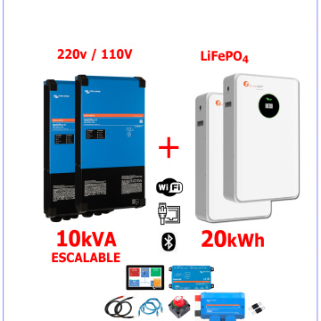 Respaldo Eléctrico Victron Energy 10kva + Baterías Litio 20kwh 