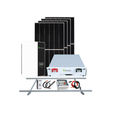 Kit Solar Growatt 3kW con banco de baterías de 5500Wh y 1760W en paneles solares