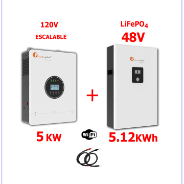 Respaldo Eléctrico 5kW Felicity Solar con batería de  LITIO de 5kWh