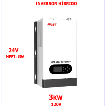 Inversor Híbrido Must 3kW / 24V