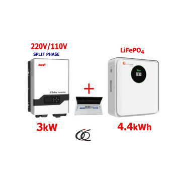 Respaldo Eléctrico 3kW Must con batería de  LITIO 4.4kWh